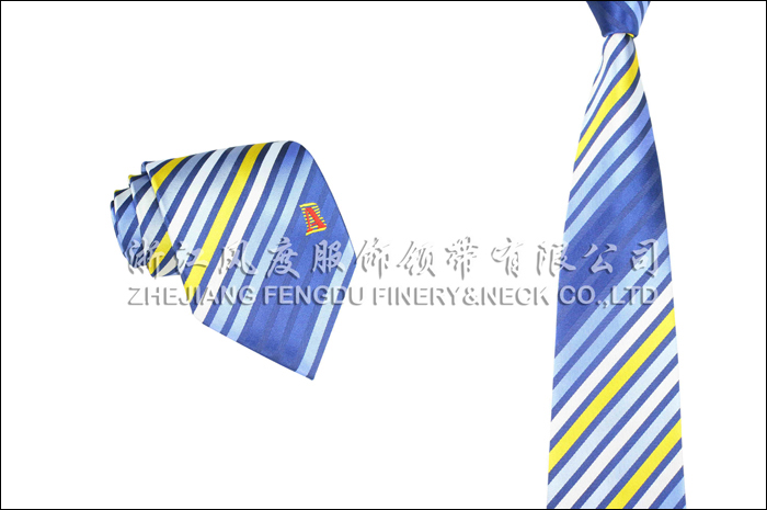鞍山銀行 色織滌絲領帶